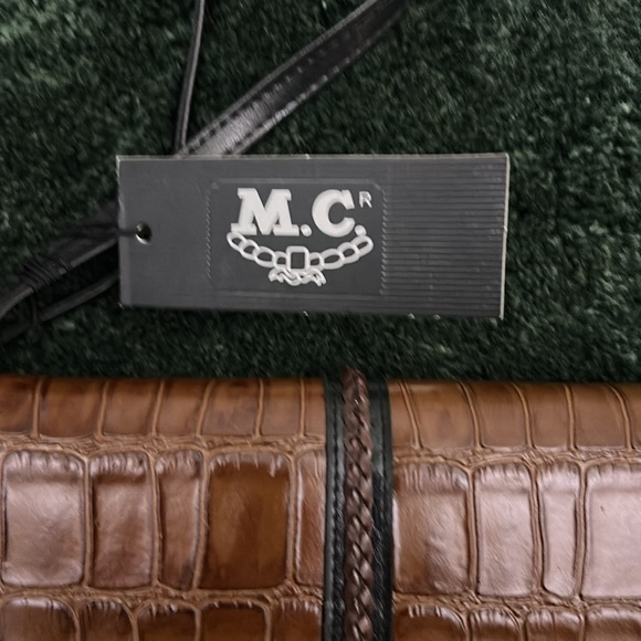 NWT. M.C Brighton Brown & Black Croc-Embossed Crossbody Purse. - Picture 12 of 16